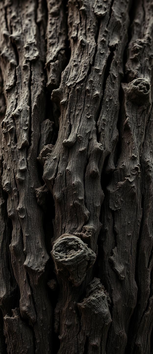 Aged Oak Bark Macro: Resilient Texture, Timeless Beauty & Natural Art in 8K
 | Unfold Lens