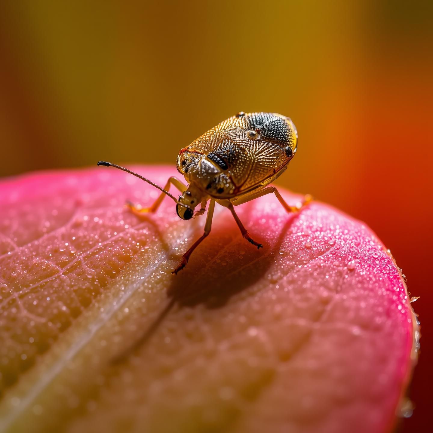 Aphid Close-Up: Intricate Details on Leaf, Botanical Garden, 8K Macro Beauty
 | Unfold Lens