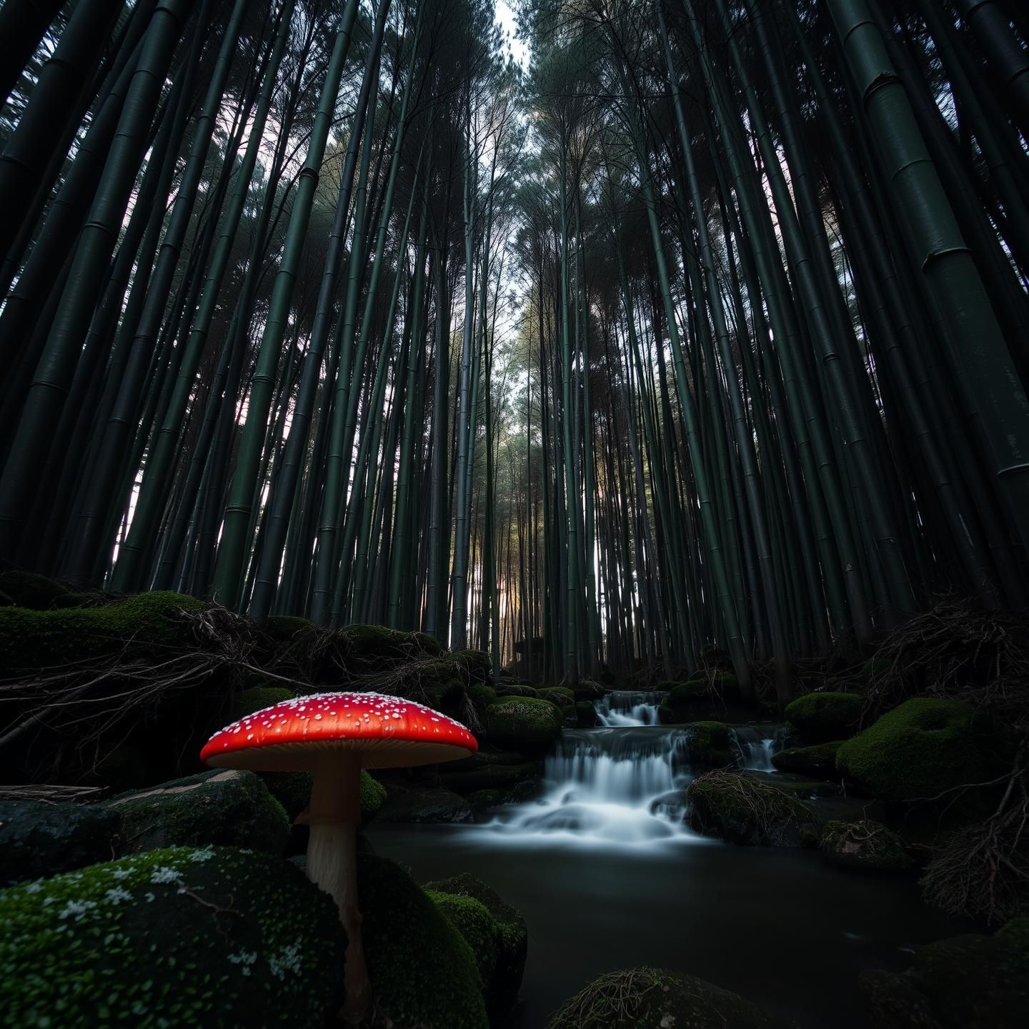 Arashiyama Bamboo Forest: Ethereal Winter Light, Magical Cascade, 8k Nature | Unfold Lens