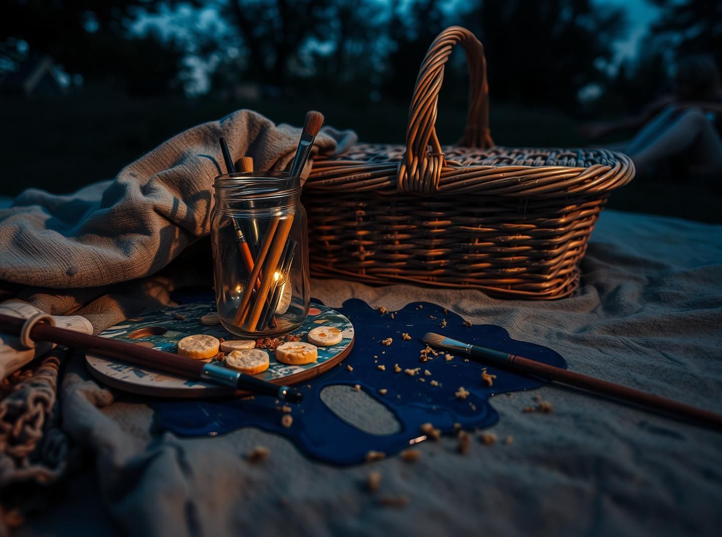 Artist Studio Relics: Inspiring Creativity Meets Abandoned Picnic's Dusk Glow | Unfold Lens