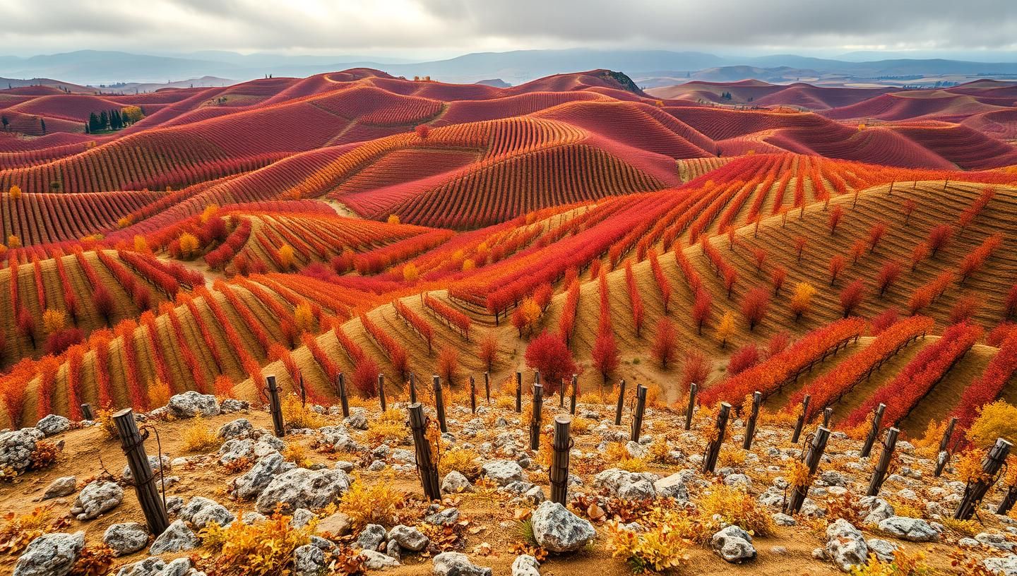 Autumn Vineyard Landscape: Tuscany-Inspired Beauty & Golden Harvest Charm
 | Unfold Lens