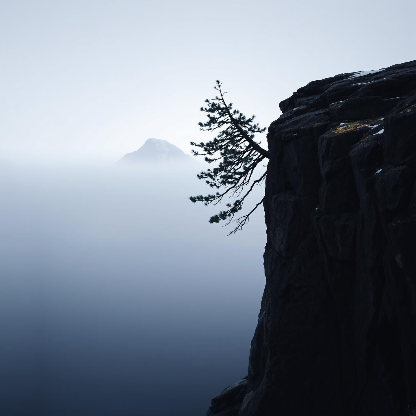 Banff Pine Cliff, Blue Hour Majesty: Ansel Adams Style Landscape Photography 8K
 | Unfold Lens