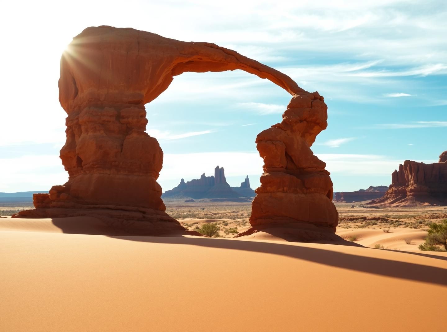 Bisti Badlands Arch Silhouette: Fine Art Desert Photography, Nature's Masterpiece
 | Unfold Lens