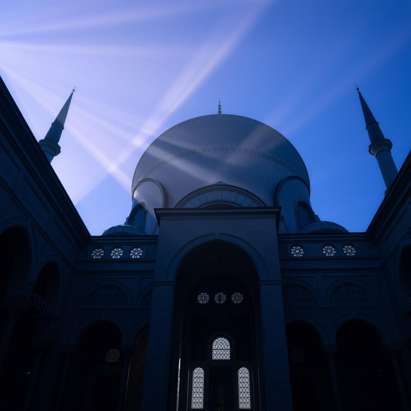 Blue Mosque Interior at Twilight: Istanbul's Grandeur in Stunning Detail
 | Unfold Lens