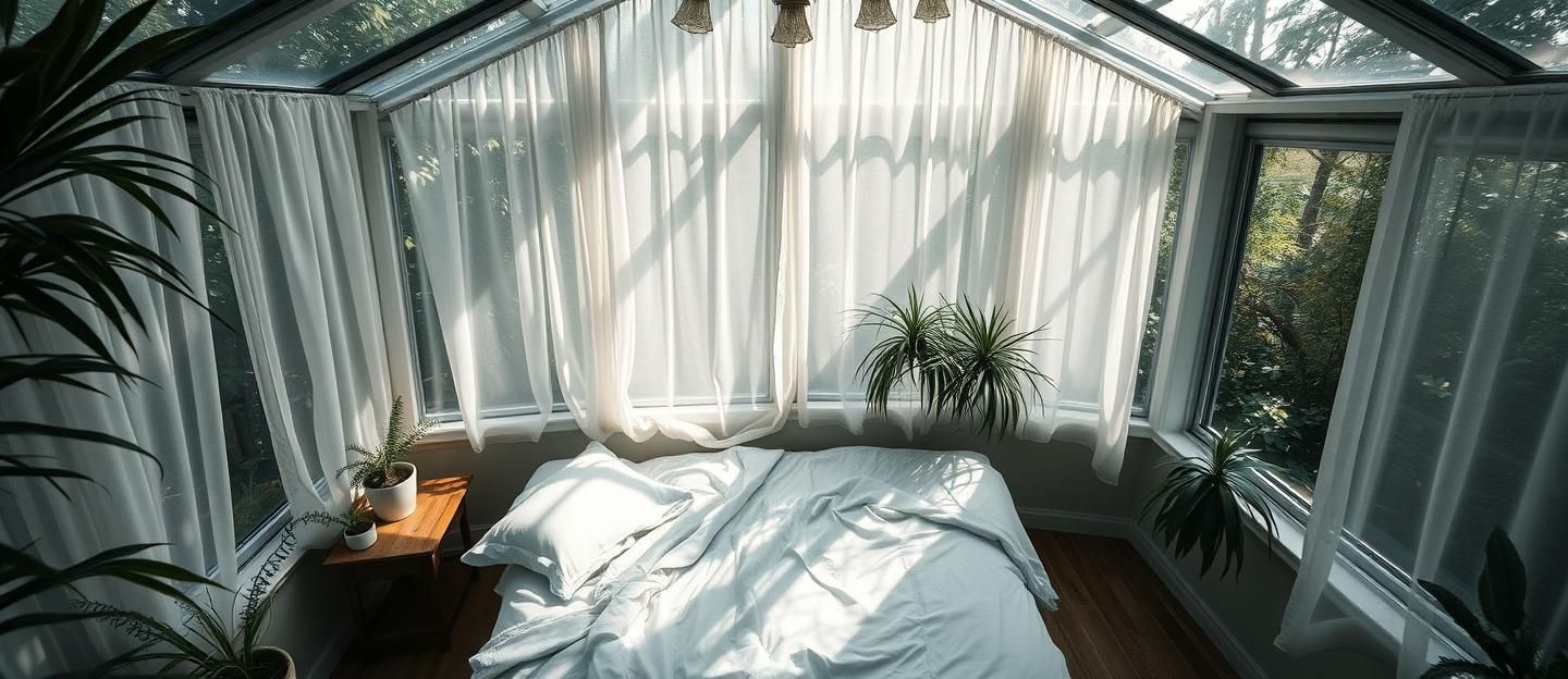 Botanical Conservatory Bedroom: Sun-Drenched, Dreamy, and Serene Interior 8K
 | Unfold Lens