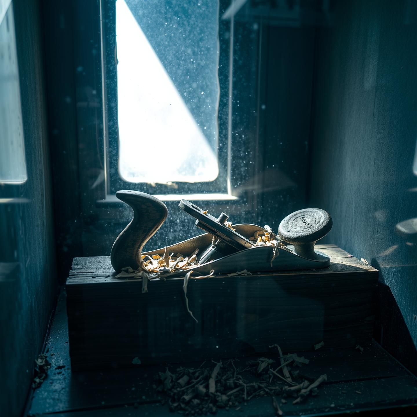 Carpenter's plane in museum display: Nostalgia, art, memory, craftsmanship
 | Unfold Lens