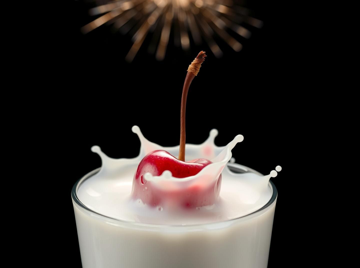 Crimson Cherry Splash: Graceful Elegance in Milk, High-Speed 8K Photography
 | Unfold Lens