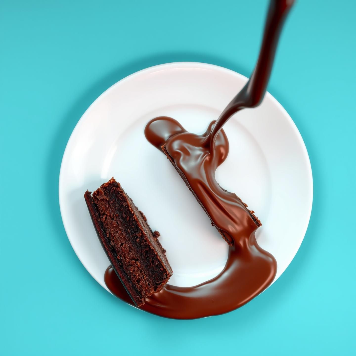 Decadent Chocolate Lava Cake Delight: Molten Cascade in Stunning Detail | Unfold Lens