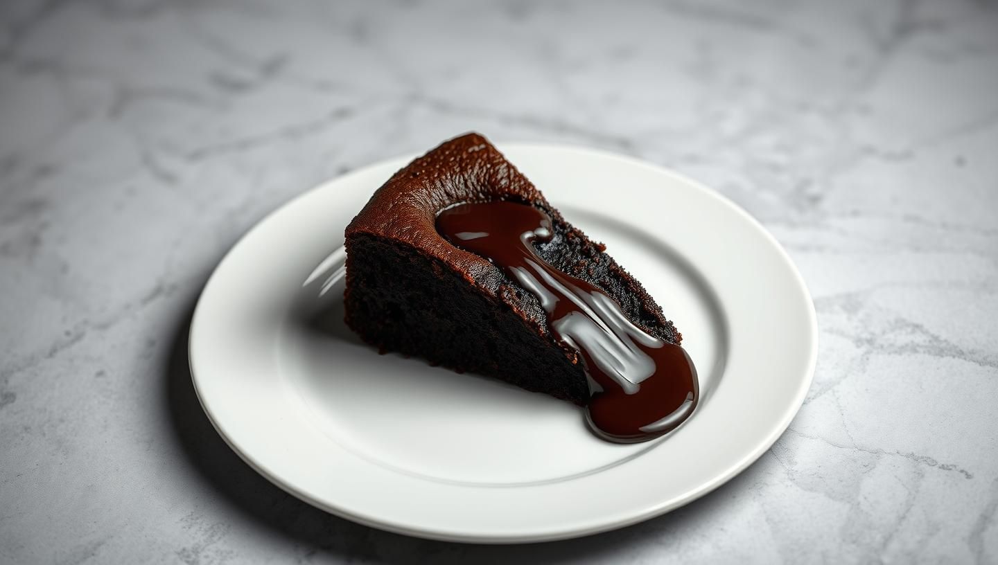 Decadent Chocolate Lava Cake Slice: Melted River Delight, Kinfolk Dessert
 | Unfold Lens