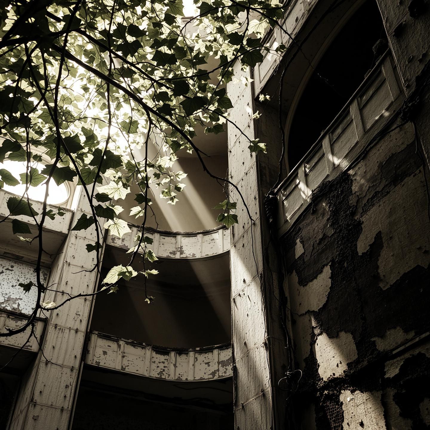 Decaying Opera House: Sepia-toned Beauty in Decay. Timeless Texture & Detail
 | Unfold Lens