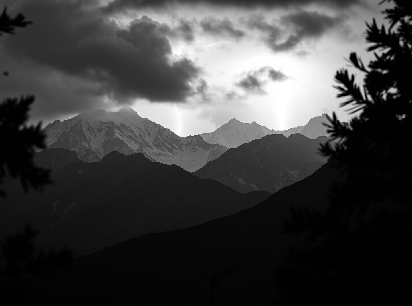 Denali Alpenglow: Majestic Dawn Over Moody, Shadowed Peaks (8K Photo)
 | Unfold Lens