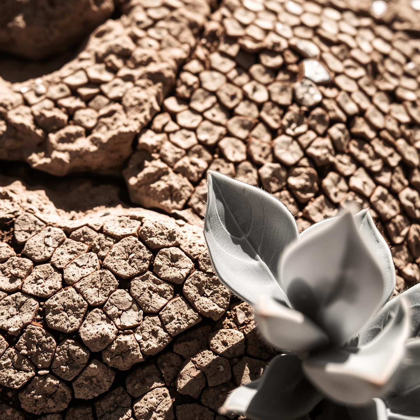 Desert Scales Texture, Beige Brown Rock - Ethereal Resilience, 8k Nature Art
 | Unfold Lens