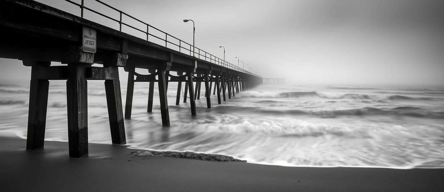 Dover's White Cliffs: Ethereal Glow in Black & White, Inspiring Coastal Serenity
 | Unfold Lens
