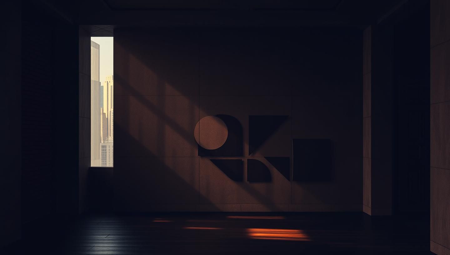 Dramatic Light Beam Geometric Shadows Skyscraper - 8k Architecture Photo
 | Unfold Lens