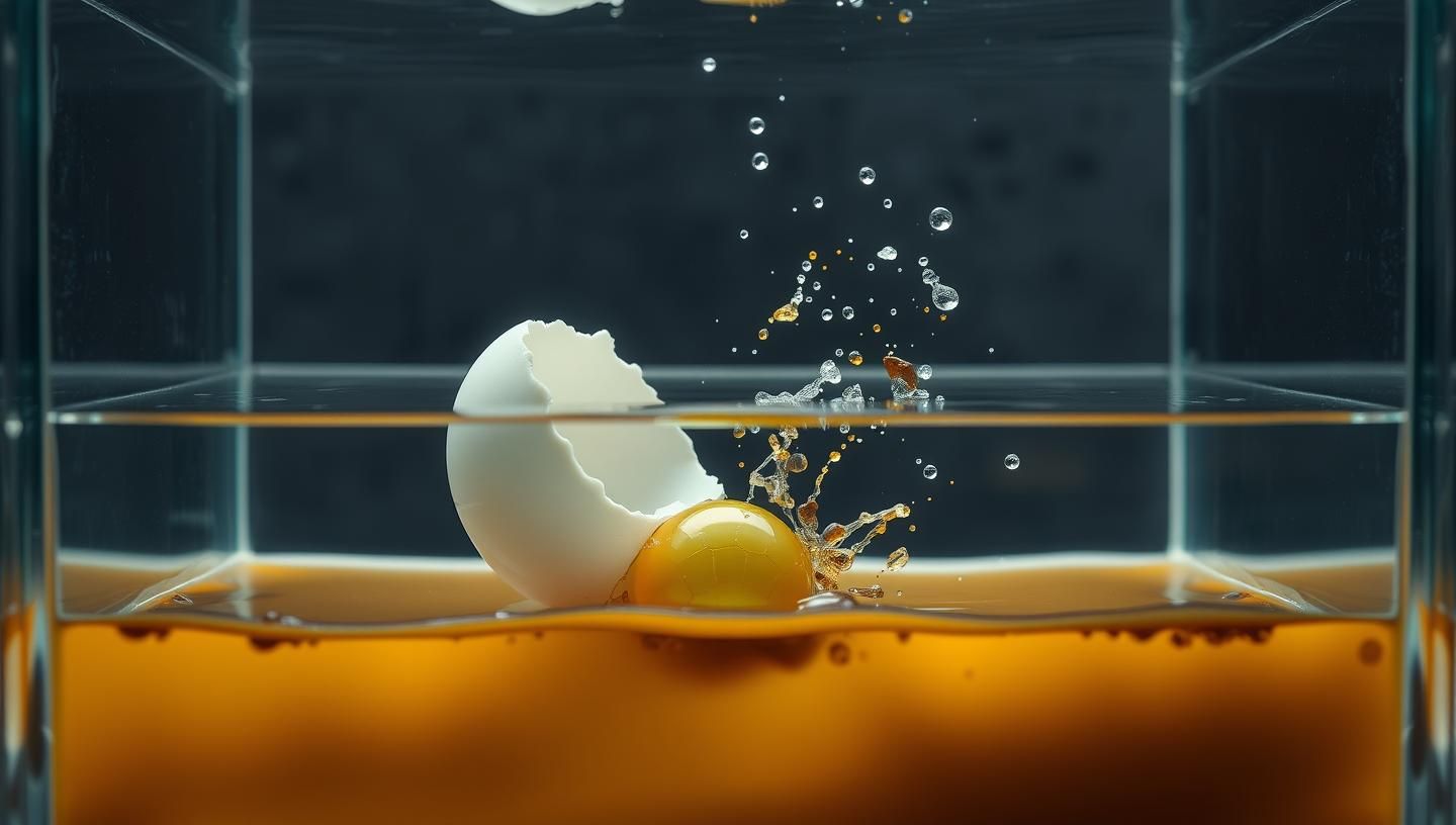 Eggshell Shatter Obsidian: Kinetic Explosion - Earth Tones, 8K Resolution
 | Unfold Lens