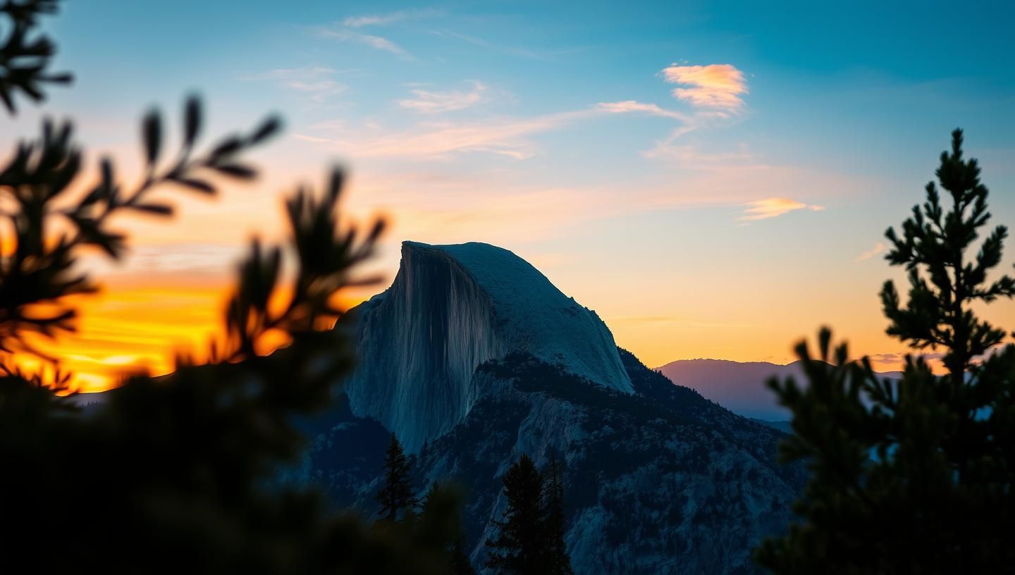El Capitan Sunset Majesty: Yosemite's Scottish Echo in Vibrant Highland Dreamscape 
 | Unfold Lens