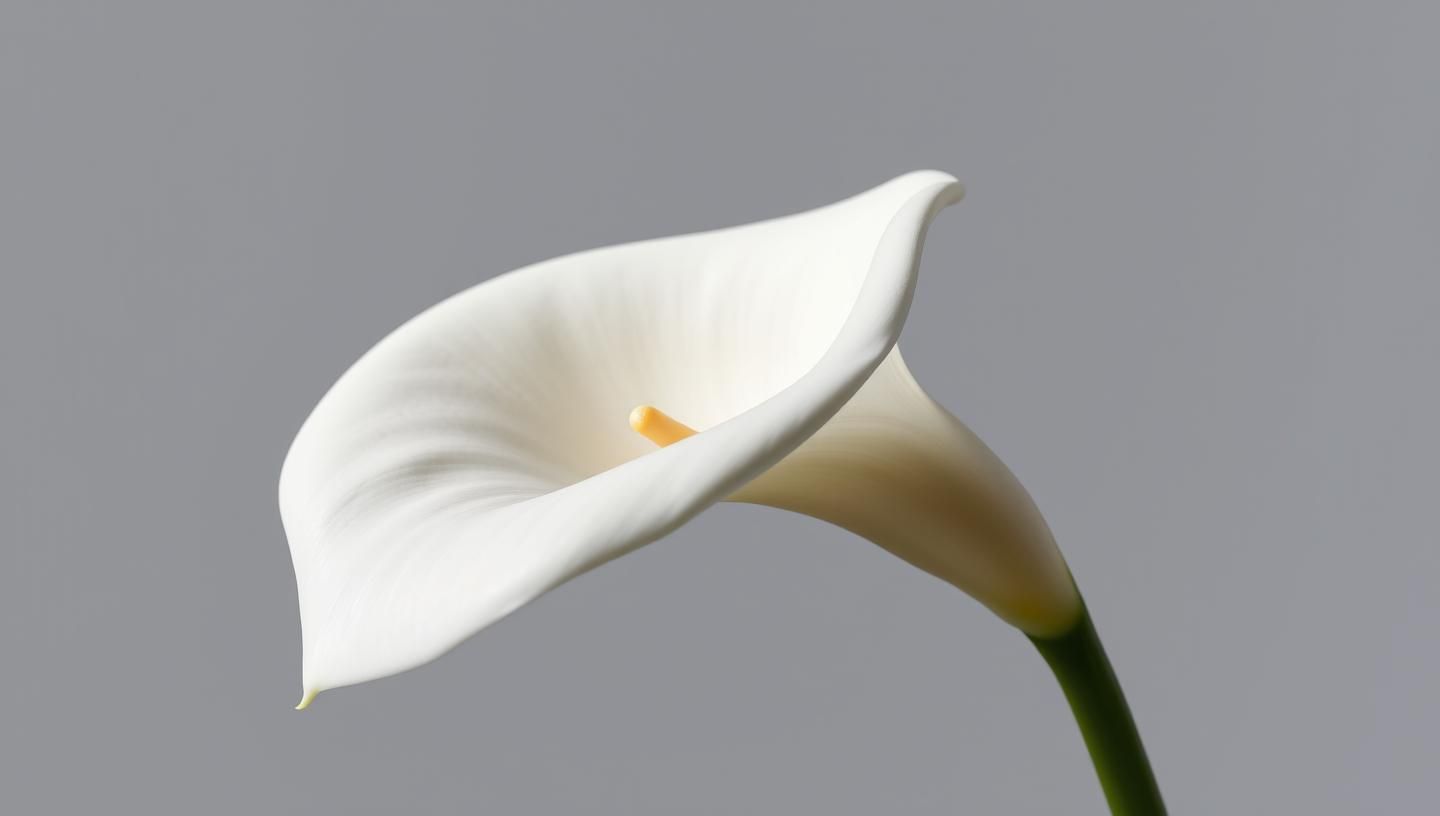 Elegant Calla Lily Bloom: Graceful, Sculptural Beauty in Light & Shadow
 | Unfold Lens