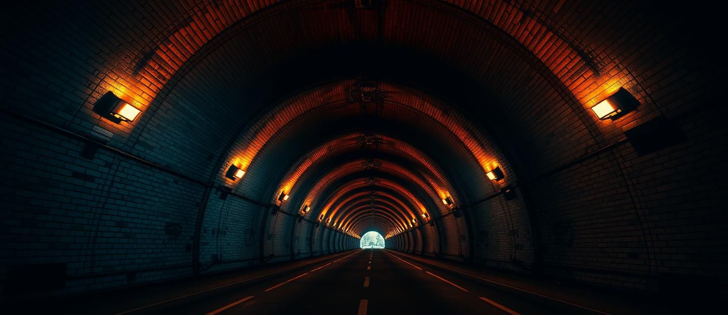 Epic City Tunnel Archway: Inspiring Architecture, Dramatic Light, Teal & Orange | Unfold Lens