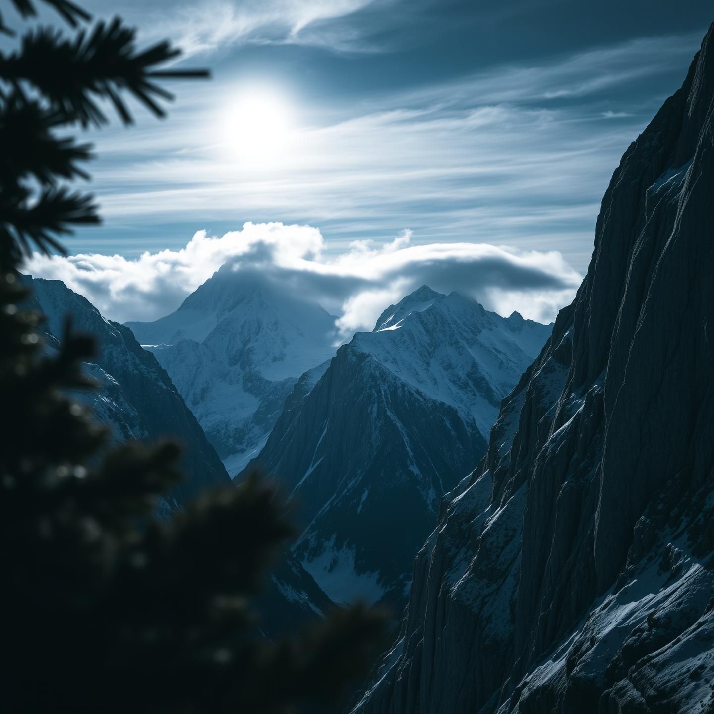 Fiordland Granite Cliff Face: Southern Alps Adventure Photography in Moonlight
 | Unfold Lens