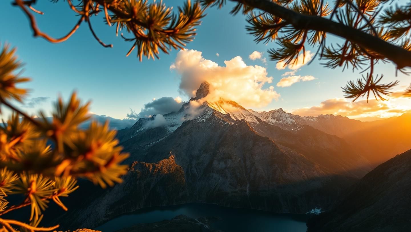 Fitz Roy Peak Patagonia: Golden Hour Andes Majesty, Inspiring Landscape
 | Unfold Lens