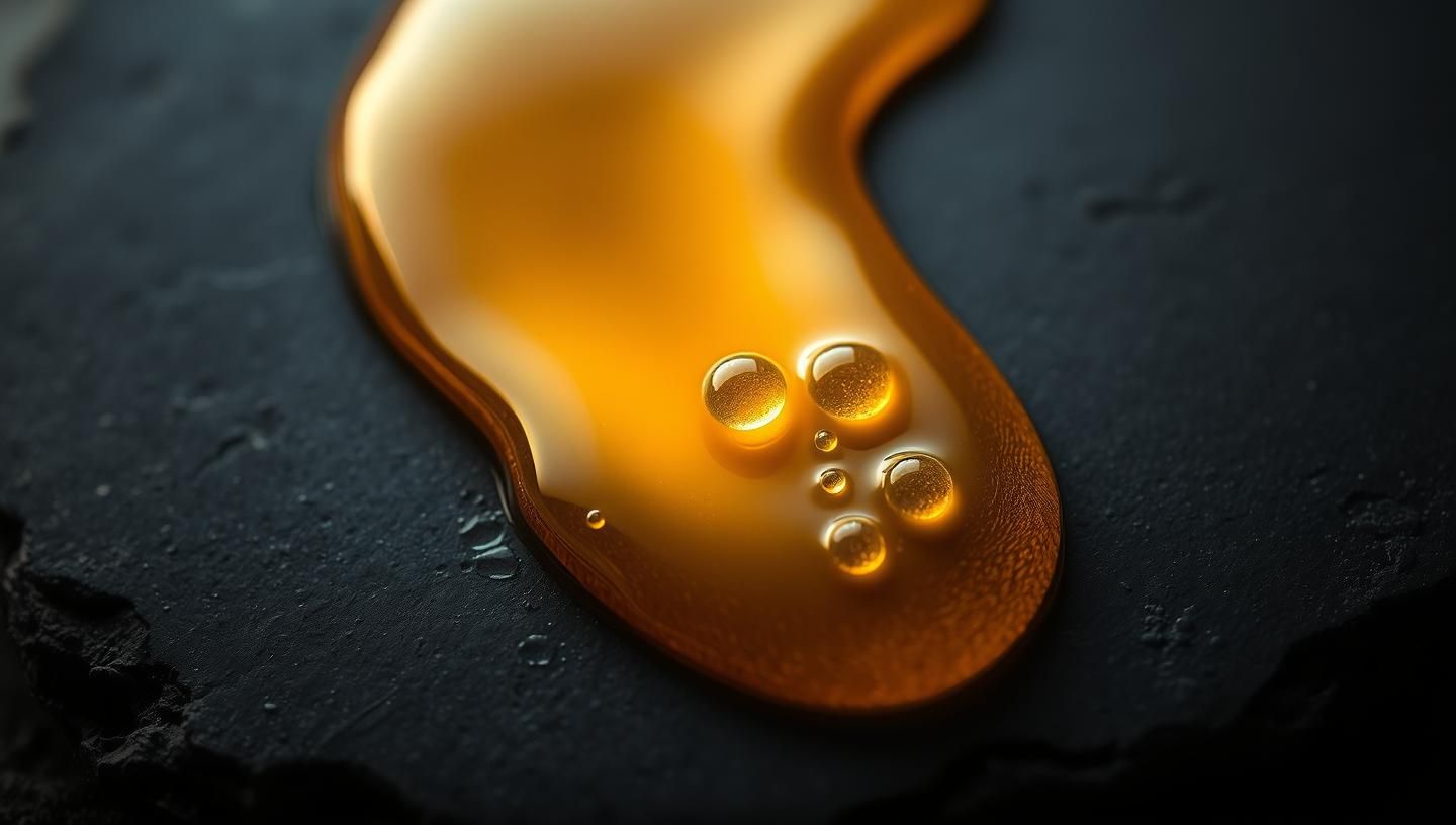 Golden Honey River Abstract Macro | Jewel-Like Bubbles Editorial 8K | Unfold Lens