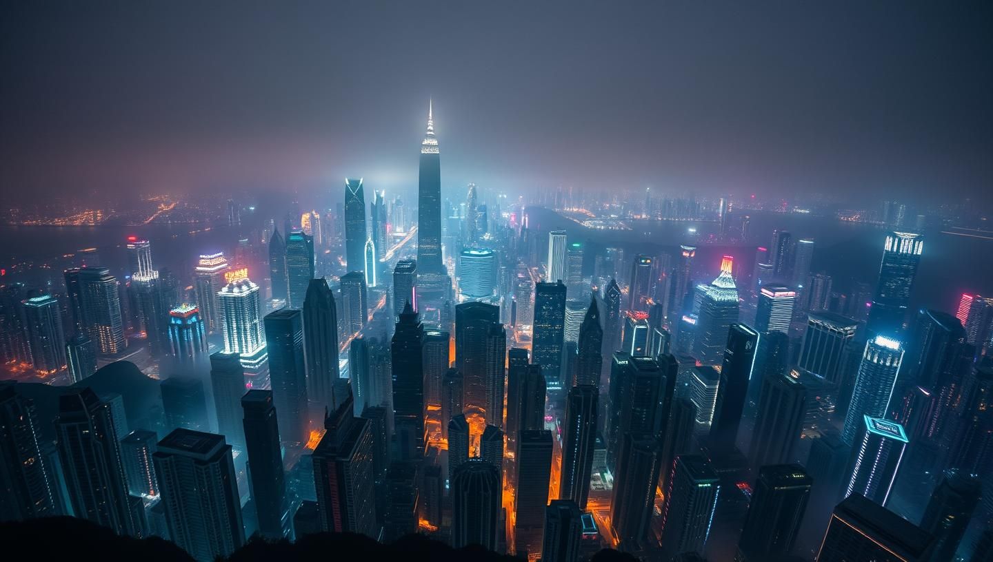 Hong Kong Skyline Victoria Peak: Awe-Inspiring Cinematic Cityscape at Night | Unfold Lens