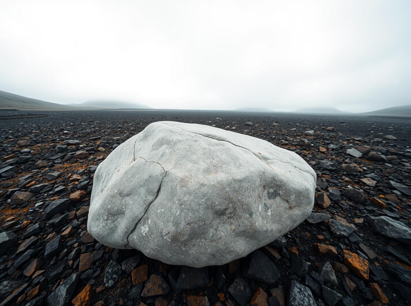 Iceland Highlands: Glacial Boulder Meets Volcanic Rock - Breathtaking Beauty
 | Unfold Lens