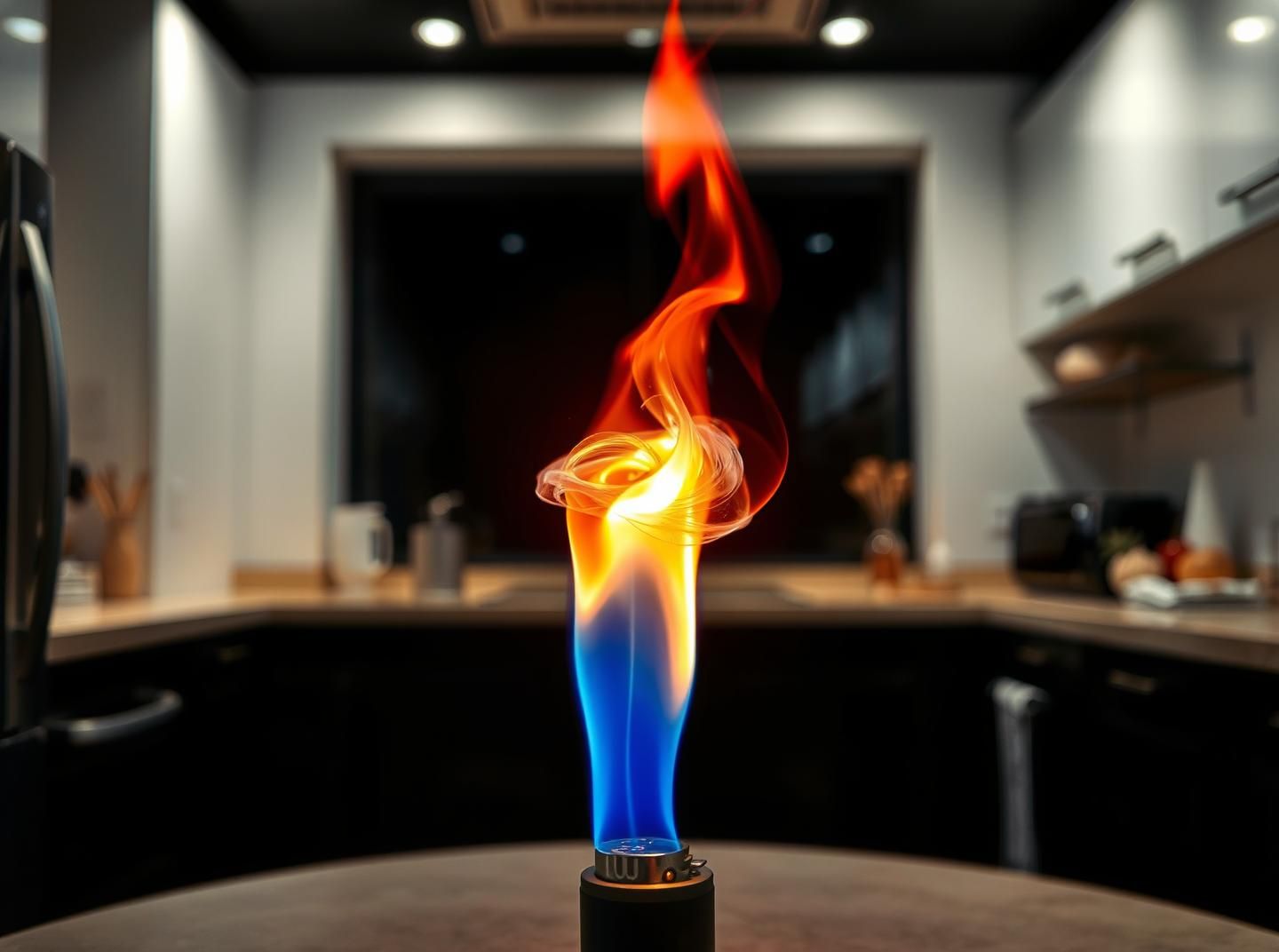 Iridescent Flame Close-Up: Hyperreal, High-Definition Fire Art - 8K Resolution
 | Unfold Lens