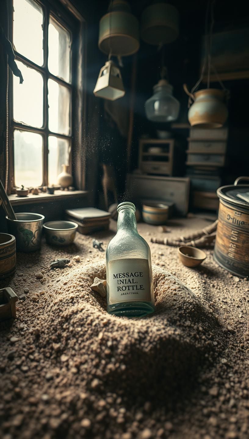 Message in a Bottle Find - Antique Shop Treasure, Dreamy Discovery | Unfold Lens