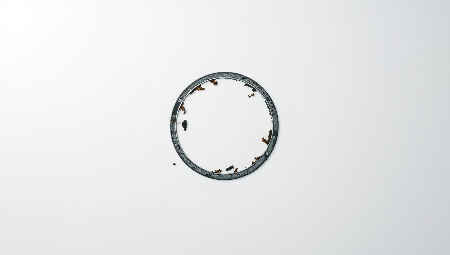 Minimalist Lake Reflection: Serene Circle in Still Water, Fine Art Photography
 | Unfold Lens