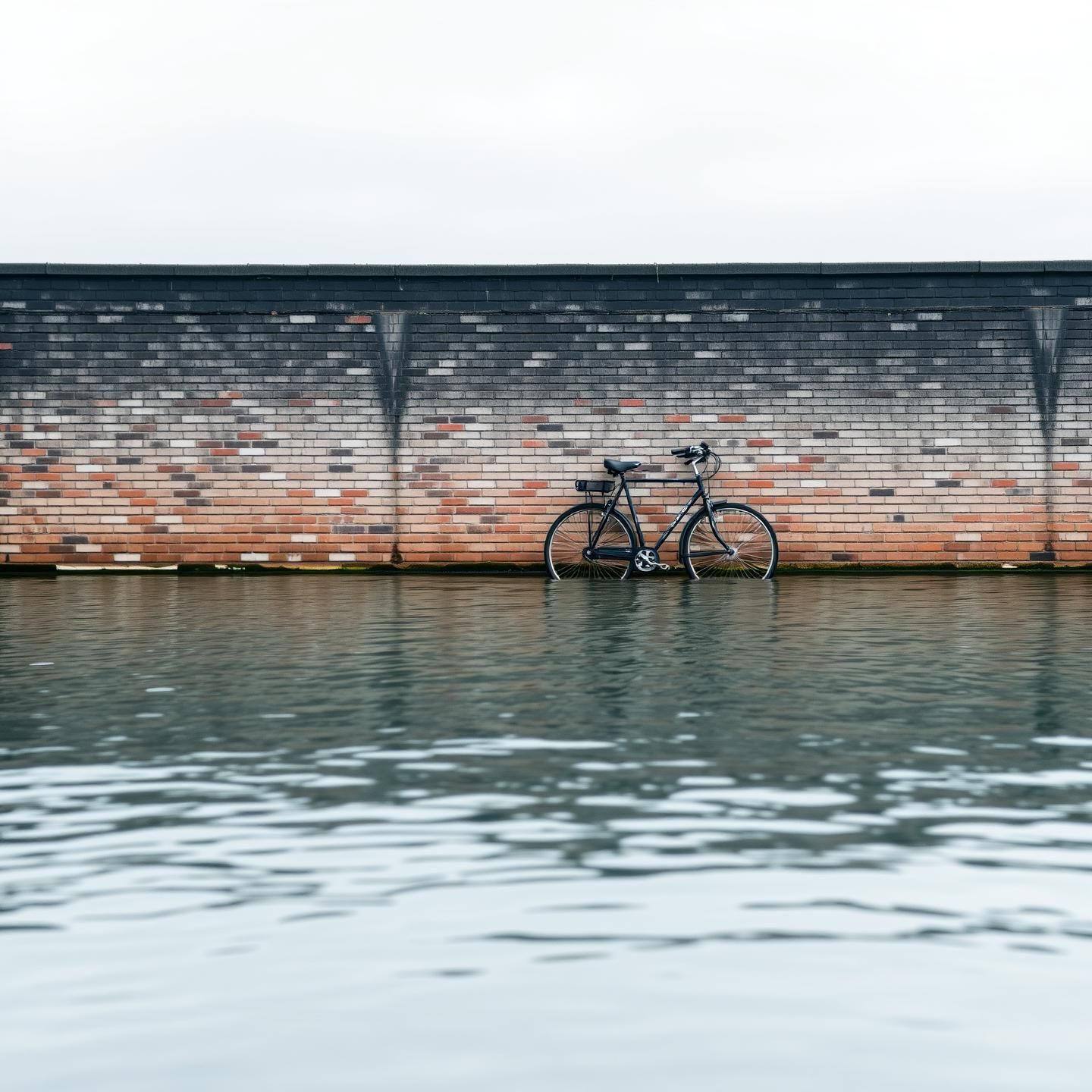 Minimalist Ocean Bicycle Still Life: Pastel Hues, Serene Reflection, Soft Light | Unfold Lens