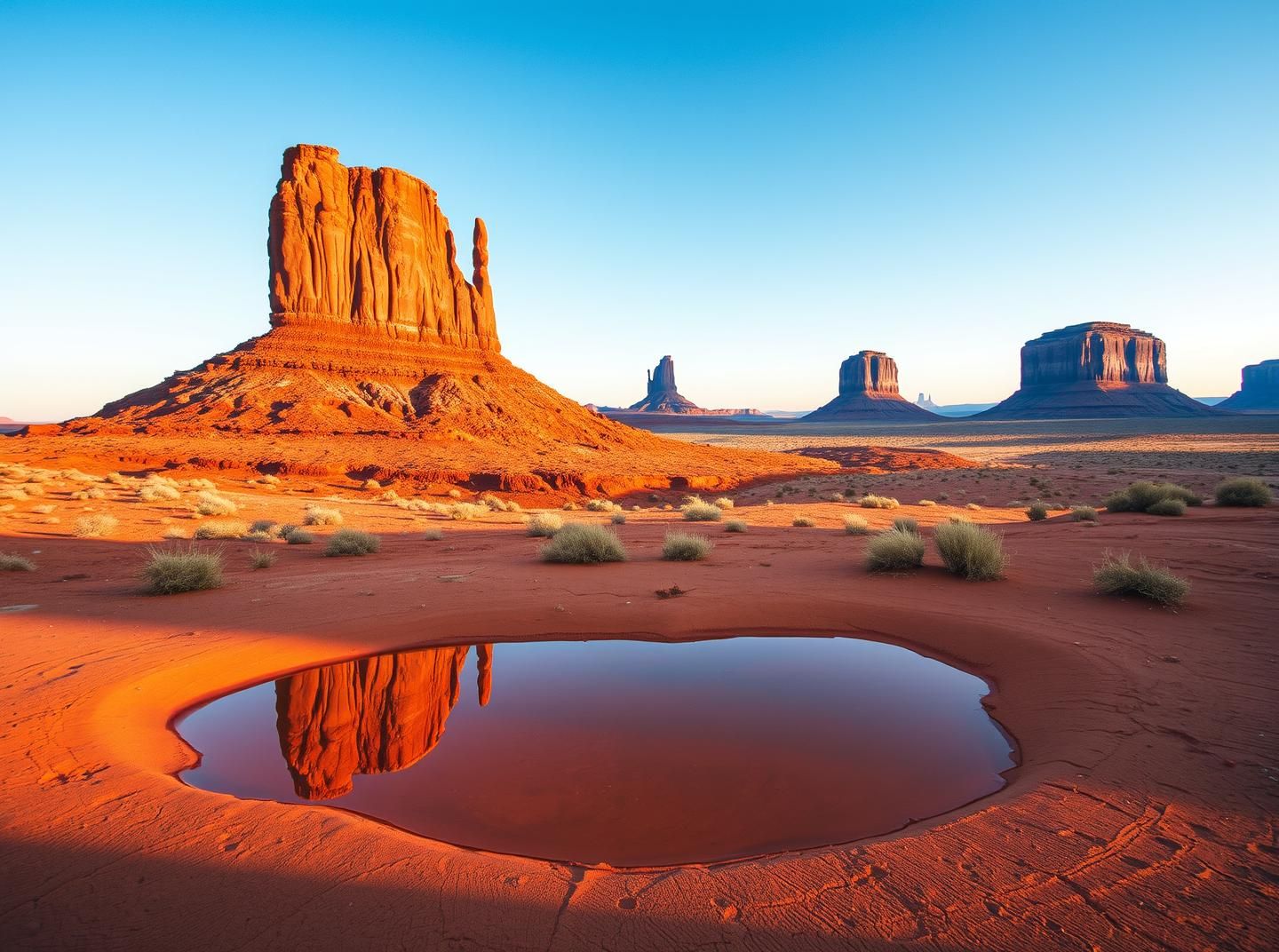 Monument Valley & Badlands Oasis: Ethereal Desert Beauty in Vibrant 8K | Unfold Lens