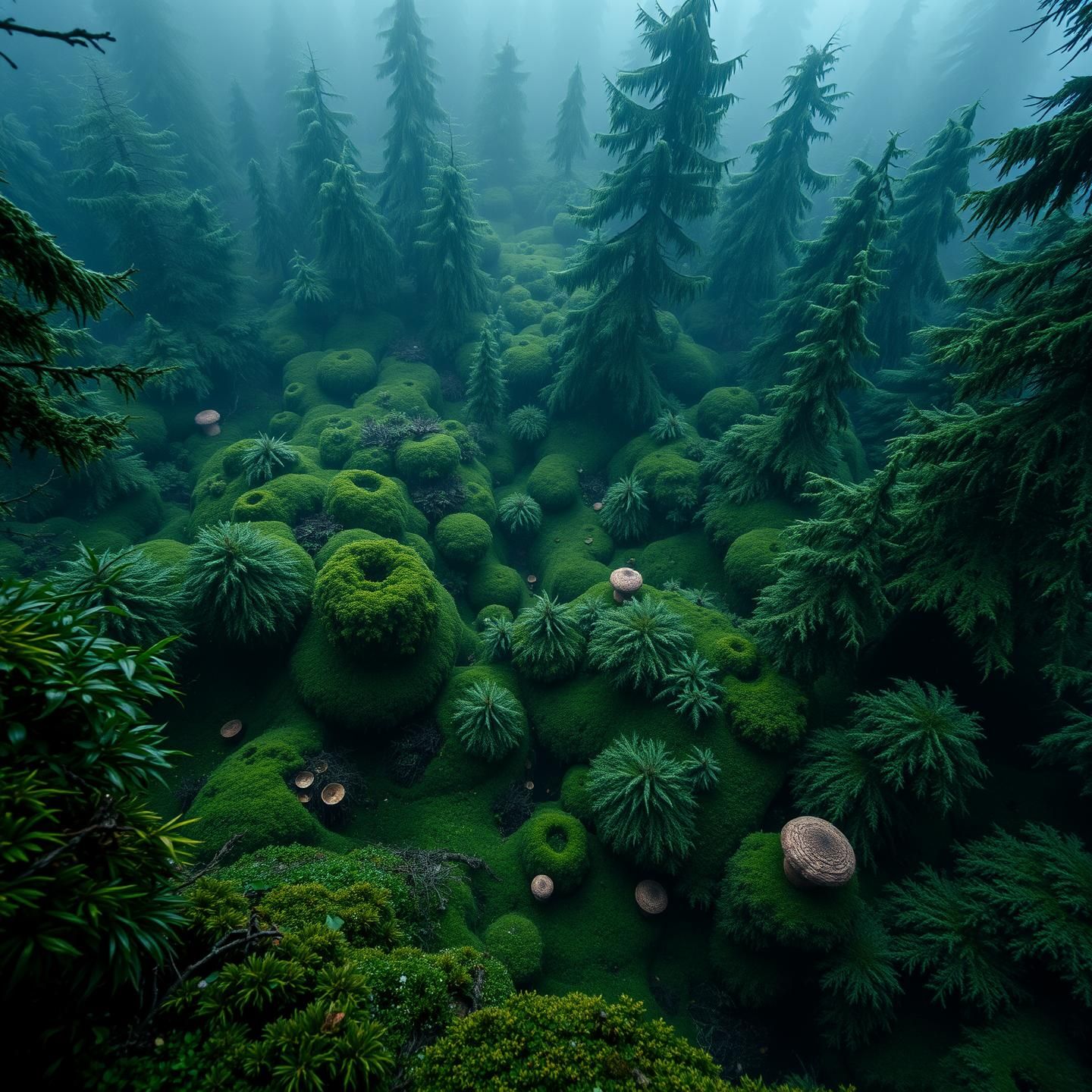 Mystical Black Forest & Hoh Rainforest Canopy: Lush, Vibrant, Inspiring 8K View
 | Unfold Lens