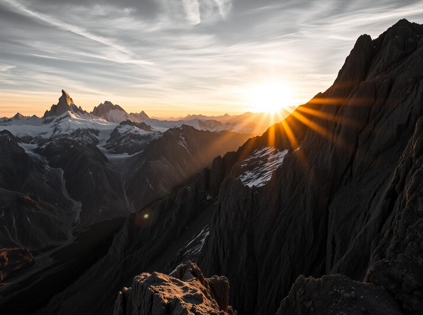 Patagonia Meets Denali: Epic Sunrise Landscape, Ansel Adams Style, 8K
 | Unfold Lens