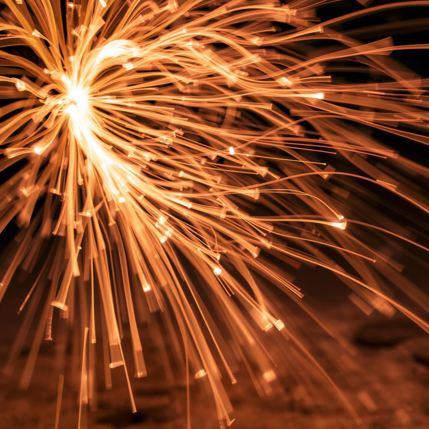 Steel Wool Sparks Light Painting: Abstract City Lights, Dreamlike Flux, 8K
 | Unfold Lens