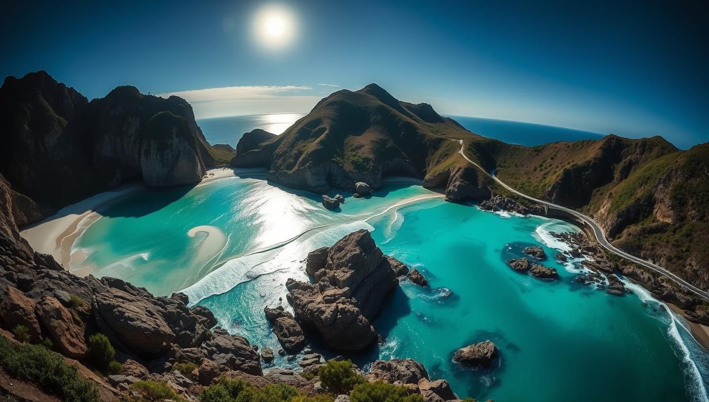 Tanjung Tinggi Meets Big Sur: Granite Giants, Moonlit Turquoise Coast, Dreamy View
 | Unfold Lens