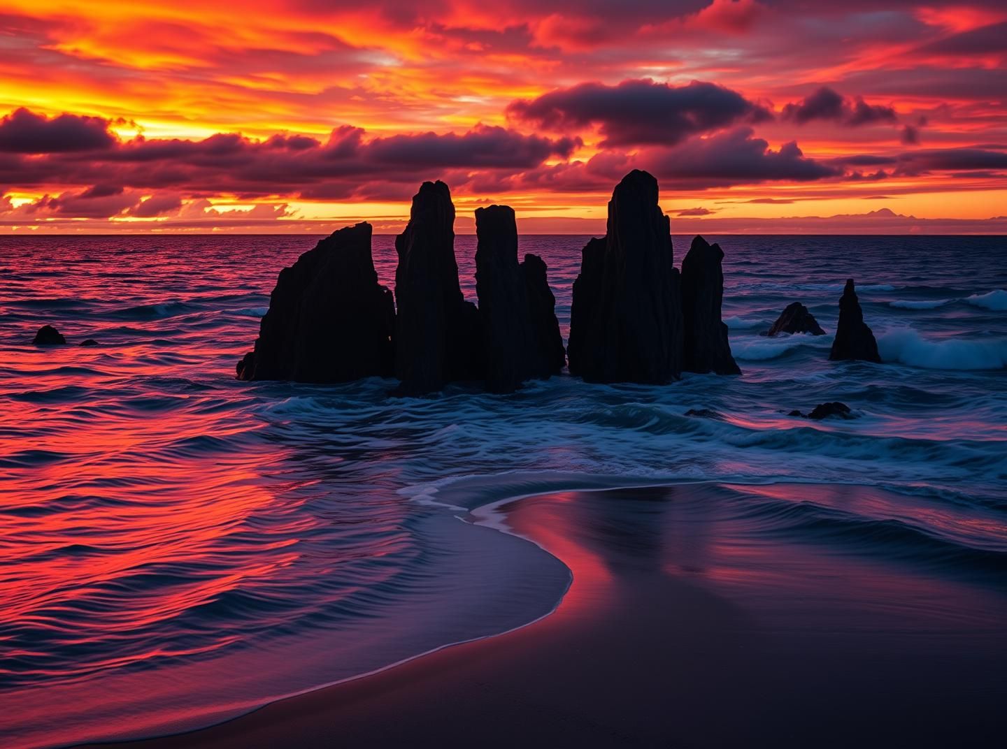 Twilight Basalt Columns: Norway & NZ Fiordland Beauty in 8k Resolution
 | Unfold Lens